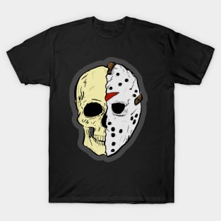 JASON - HORROR - FRIDAY THE 13TH - HALLOWEEN - SKULL T-Shirt